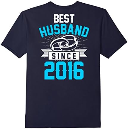Mens Best Husband Since 1 Year Anniversary Gift For Him Shirt XL Navy