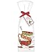 Stacked Holiday Teacups (Poinsettia) Towel Set