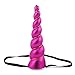 Shiny Unicorn Horn Glitter Elastic Headband Spiral Unicorn Horn Halloween Cosplay (dd058)