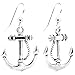 E-039 Anchor Earrings,Silver tone charms ,Nautical Earrings, Gifts for Her, Gifts for Women