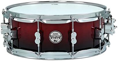 PDP 5.5" x 14" Concept Birch Snare Drum in Cherry to Black Fade