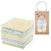 8 Pack Baby Muslin Washcloths and Towels for Sensitive Skin - Natural Organic Cotton Baby Wipes and Soft Towel for Face, Hands and Body