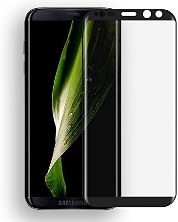 Galaxy S8 Screen Protector Tempered Glass 3D Case-Friendly Full Coverage Black