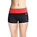 BALEAF Women's High Waist Swim Yoga Volleyball Shorts Running Workout Tennis Athletic Shorts Inner Pocket Fiery Red Size XL