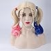 Genenric Wavy Curly Cosplay Wigs with Long Ponytail and Cap - Pink / Blue