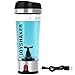 Stylish Electric Shaker Bottle - Smart Automatic Shaker Mixer with Rechargeable Electric USB for Easily Make a Variety of Drinks - Removable and Easy to Clean Protein Shaker Bottle (Dark Blue)