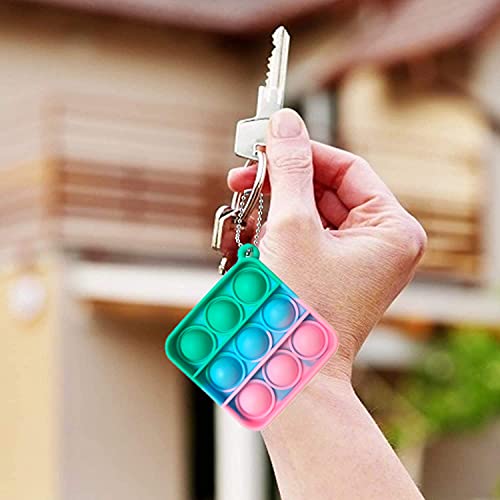 Porte-clés Anti-stress à Picots - Lot De 2, Matériau PLA, 7 Cm - Jouet Sensoriel Pour Adultes, Fidget Portable - 3