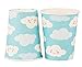 Juvale Disposable Dinnerware Set - Serves 24 - Cute Clouds Design, Kids Birthday, Baby Shower Parties, Includes Plastic Knives, Spoons, Forks, Paper Plates, Die-Cut Cloud Napkins, Cups, Sky Blue