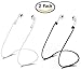 Tiehnom 7152 Air Pods Strap Fashionable Sport Strap for iPhone 7/7 Plus, Air Pod Connector Cable Strap for Apple Air Pods - Black/White - 2 Piece