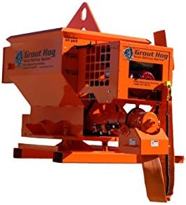 Gas-Powered Grout Hog with Crane Bail- Grout, Concrete, and Mortar Delivery System