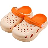 OWIF Boys Girls Toddler Clogs Little Kids Slip on Slides Sandals Truck Car Bunny Summer Water Shoes Garden Beach Pool Outdoor Bathing Shower Slippers