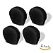 Explore Land Tire Covers 4 Pack - Tough Wheel Protector for Truck, SUV, Trailer, Camper, RV Universal Fits Tire Diameters 29-31.75 inches, Black