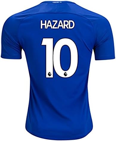 SDZK 2017/2018 New Hazard #10 Chelsea Home Soccer Jersey Men's Color Blue Size M