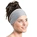 Running Headband - the Perfect Sweatband for Athletic Workouts, Sports, & Yoga - Grey Bandana - Designed for Women Borrowed by Men - by Red Dust Active