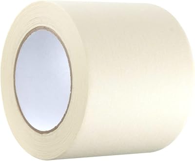GTSE Masking Tape 100mm x 50m Wide Cream Painters Tape for Decorating DIY 1 Roll