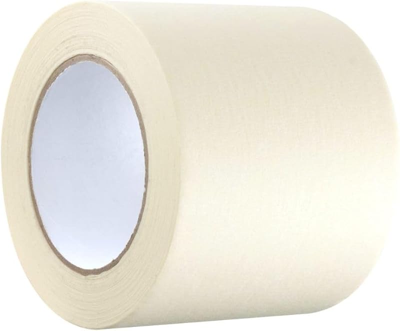 GTSE Masking Tape 100mm x 50m Wide Cream Painters Tape for Decorating DIY 1 Roll