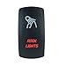 STV Motorsports 5 Pin Laser LED Light ROCK LIGHTS Toggle Rocker Switch 20A 12V On-Off SPST Waterproof (Red)