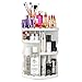 Makeup Organizer 360 Rotating Cosmetics Storage Box, Adjustable Multi-Function Cosmetic Storage Unit, Large Capacity, Fits Different Types of Cosmetics and Accessories(White)