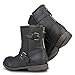 Twisted Women's AMIRA Short Buckle Strap Riding Boot - AMIRA68 BLACK, Size 9