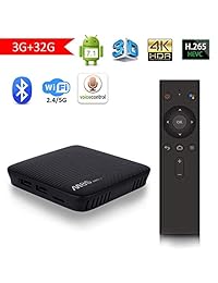 Edal M8s PRO L voz mando a distancia Android TV Box 3 GB + 32 GB Android 7.1 DDR3 2.4 G Wifi 4 K Smart TV Box S912 64 bits ARM de cuatro núcleos Cortex A53