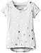 Dream Star Little Girls' Foil Heart Front Strip Back Top