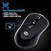 Wireless Mouse Portable 2.4G Optical Mice Office Mouse with Nano Receiver for Notebook PC Laptop Computer MacBook by GOFREETECH, Black