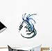 Wallmonkeys Blue Dragon Wall Decal - 12