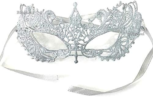 Blingsoul Dakota Johnson S Fifty Shades Darker Mask Anastasia Steele Silver Masquerade For Her Silver Crystals Amazon Com Au Fashion