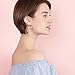 Heart Shaped Gold or Silver Rhodium Plated Hoop Statement Earrings for Womens