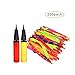 Siwo 200Pcs Rocket Balloons and 2 Air Pumps,Flying Balloon with a Whistling Noise for Assorted Party