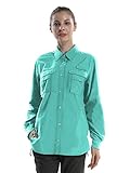 Women's Quick Dry Outdoor UPF 50+ Sun Protection Convertible Long Sleeve Hiking Shirts