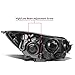 Fits for 2012-2014 ford Focus Headlights Replacement Black Housing Amber Reflector Clear Lens (Driver and Passenger Side)