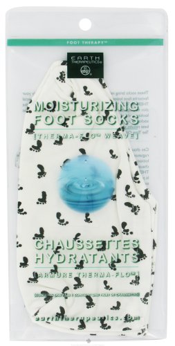 Earth Therapeutics Earth Therp Mstrz Foot Sock Whte/Prnt