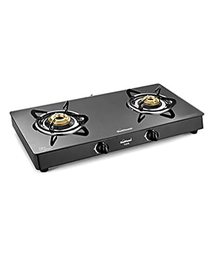 Sunflame Crystal Toughened Glass Cooktop 2 Burner