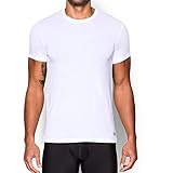 Under Armour Men's Core Crew Undershirt, White/Steel, Large
