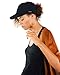 Grace Eleyae GE I Women's Satin-Lined Baseball Hat Quality Hair Care Cap Slap with Adjustable Back Strap, Black