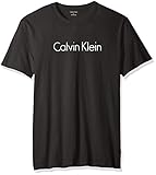 Calvin Klein Men's Short Sleeve Crew Neck Logo T-Shirt, Black Classic, Large