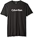 Calvin Klein Men's Short Sleeve Crew Neck Logo T-Shirt, Black Classic, Large