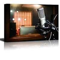 Canvas Wall Art Musical Elements Canvas Prints Home Artwork Decoration for Living Room,Bedroom,Music Room - 12x18 inches