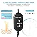 OMORC Pet Heating Pad, 12V Safe Cat Heating Pad with 3 Level Timer & Temperature Settings & 2 Replaceable Cover, Auto Power-off Built-in Thermostats and Anti-Bite Tube, 18