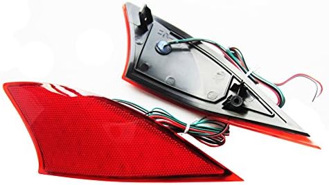 Paision 1 Pair Red Lens Bumper Reflector LED Tail Signal Brake Light for Lexus 2014+ Is Is250 Is350
