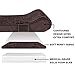 Furhaven Orthopedic Dog Bed for Large Dogs w/ Removable Washable Cover, For Dogs Up to 75 lbs - Minky Plush & Velvet Luxe Lounger Contour Mattress - Espresso, Jumbo/XL