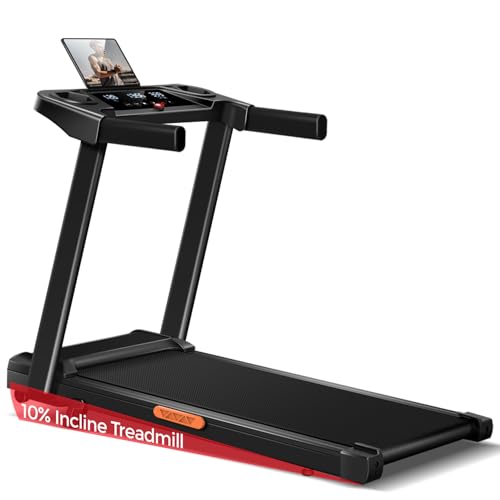 Photo 1 of 16% Incline Treadmill with Handles, 3-in-1 Portable Treadmills for Home and Office, Foldable Treadmills with 300 Lbs Weight Capacity, 3.0HP Quiet Walking Pad Treadmill, Three Screen Display