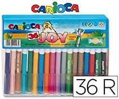 Carioca - Caja con 36 rotuladores (A11105036): Amazon.es: Juguetes y juegos