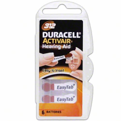 Duracell Hearing Aid Batteries Size 312 pack 60 batteries image