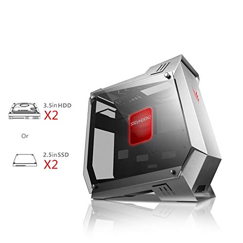 GOLDEN FIELD 5300 ATX Case Full Tower PC Gaming Computer Case ATX/M-ATX/ITX Desktop Computer Shell Cases with Tempered Glasse - Thumbnail 4
