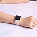 QIENGO Sport Band Compatible with Apple Watch Band 38mm 40mm, Soft Silicone Replacement Sport Strap Compatible with iWatch Apple Watch Series 4/3/2/1, S/M Pink Sand