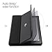 Fire HD 8 Case, Poetic Slimline Series [Lightweight] [Ultra-slim] PU Leather Slim-Fit Trifold Cover Stand Folio Case for Amazon Fire HD 8 (2016) Black/Black