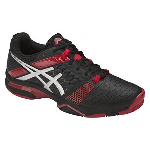 ASICS Gel Blast 7 Men's Indoor Court Shoes Black/Silver/Red (8)