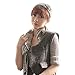 dzt1968 Beautiful Women Crochet Headband Knit Hairband Flower Winter Ear Warmer Head wrap 1 pc (Gray)